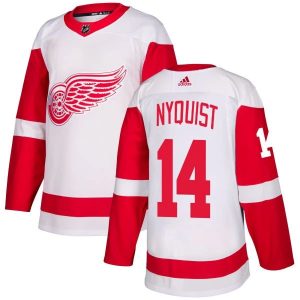 Herren Detroit Red Wings Eishockey Trikot Gustav Nyquist #14 Weiß Authentic